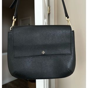 Tory Burch Black, Leather Purse, Clutch or Crossbody~ Dust Bag Included. 😊
